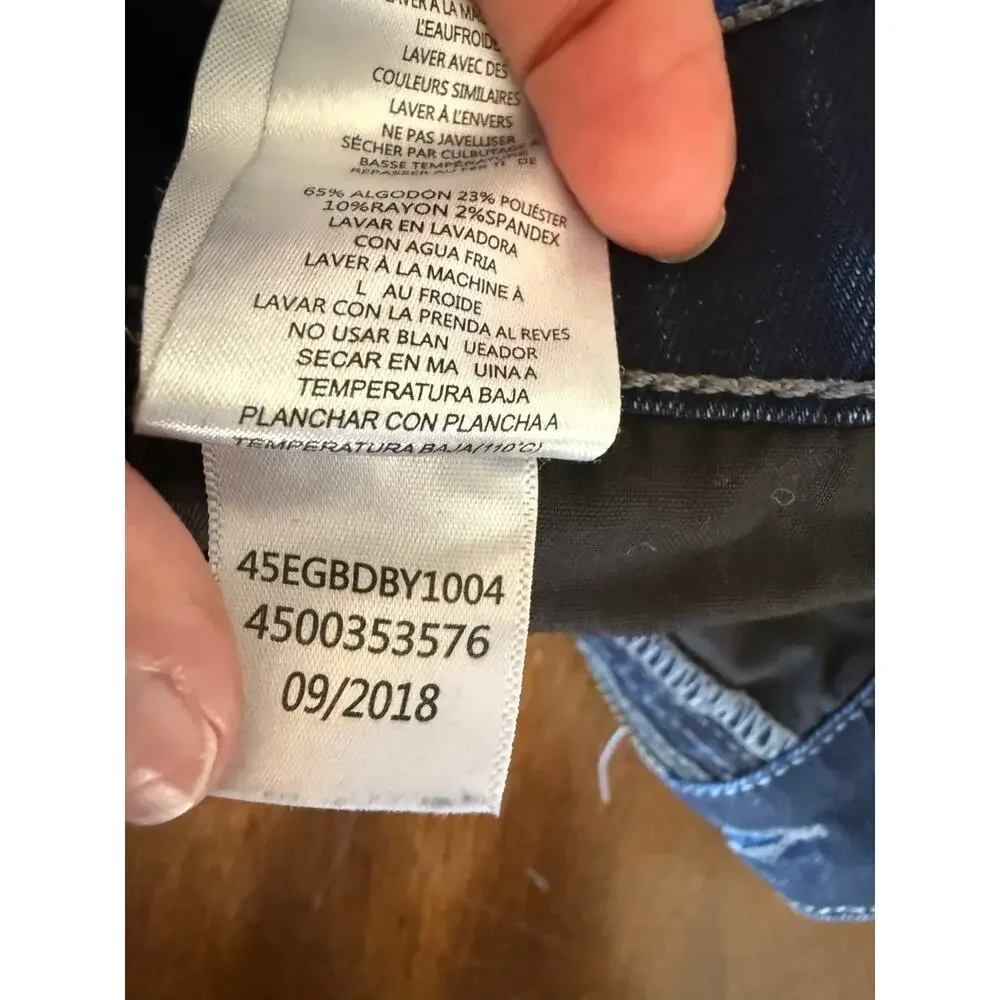 Lot of 2 Sam Edelman The Stiletto High Rise Skinny Jeans 29 Blue Stretch Casual